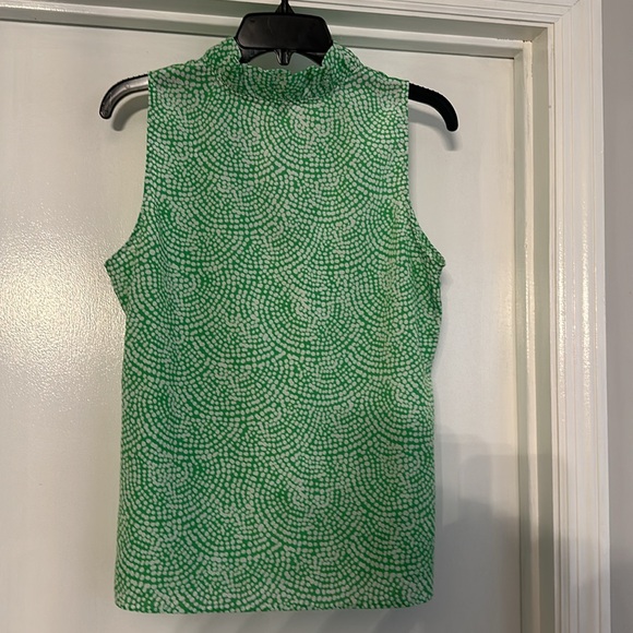 Ladies Green/White Top - Picture 4 of 4